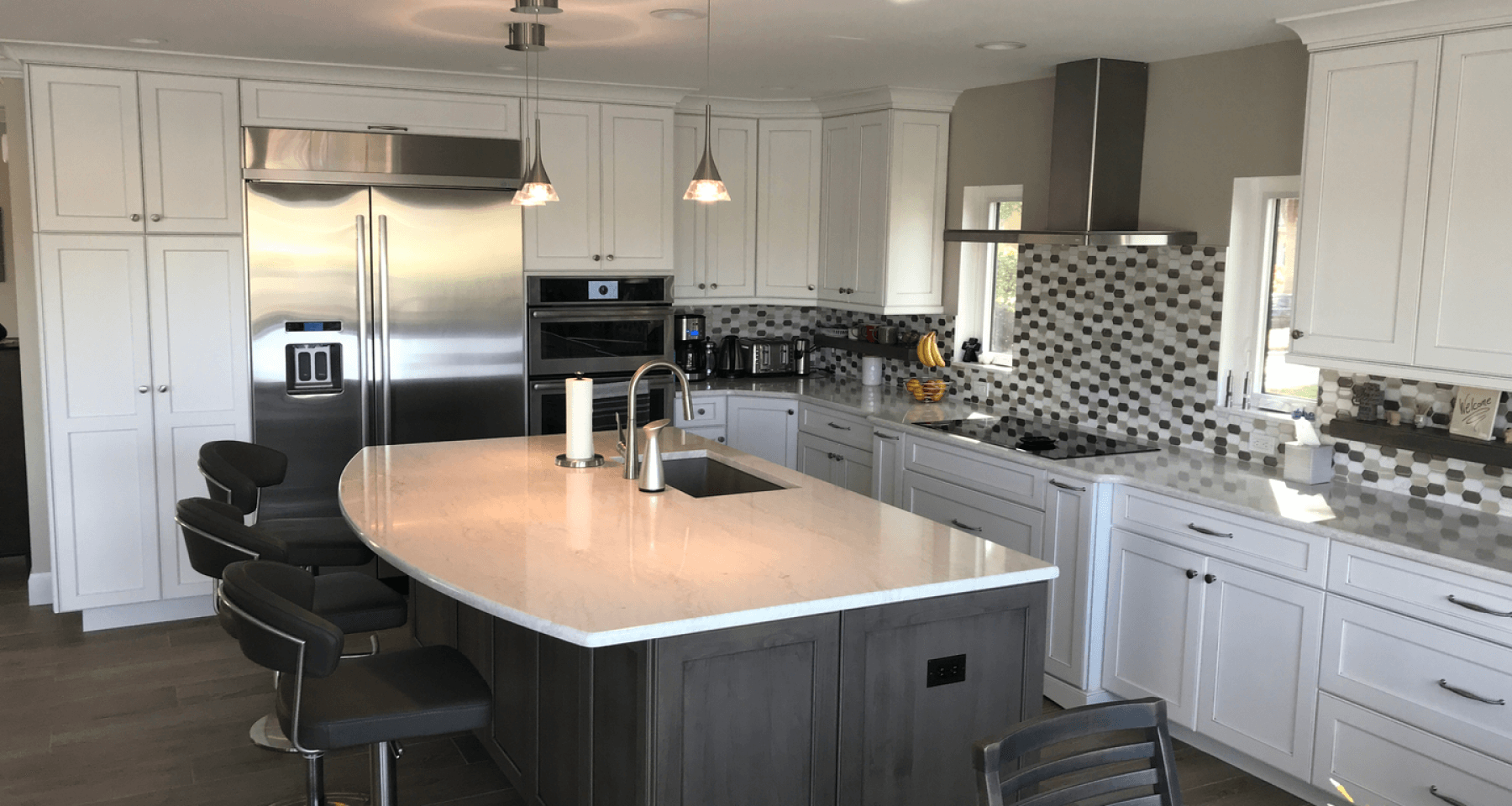 Contemporary Transitional Kitchen Remodel by Longley Kitchens LLC project photo